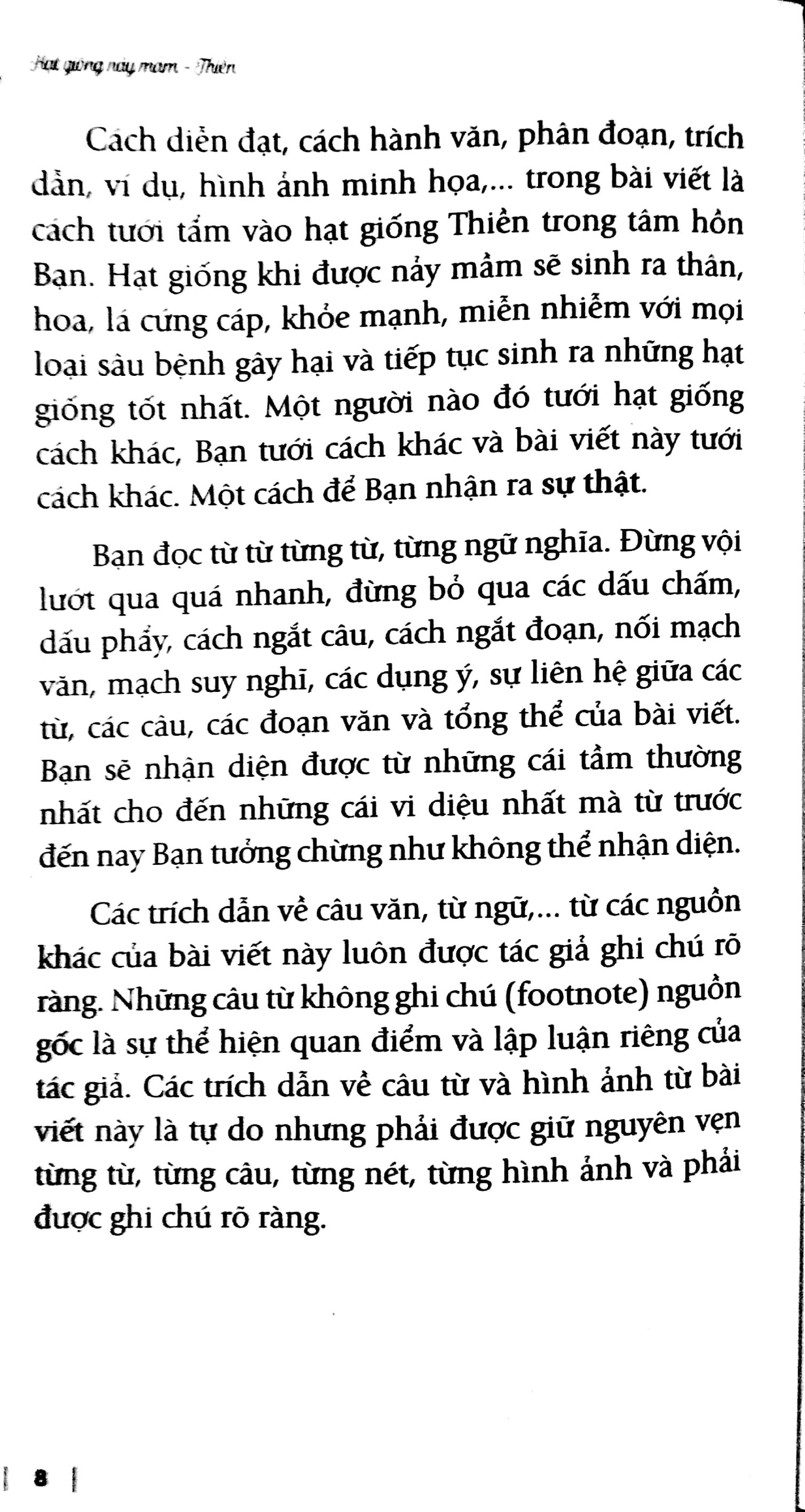 Hạt Giống Nảy Mầm - Thiền