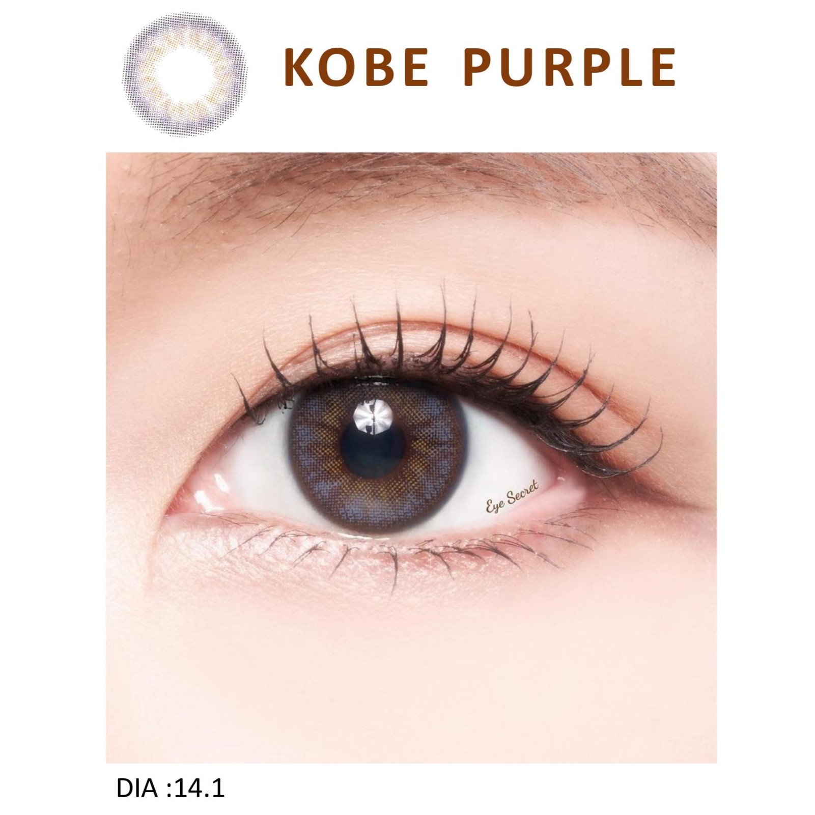 Cặp Kính Áp Tròng Dùng 1 Ngày Eye Secret KM1N - Kobe Purple