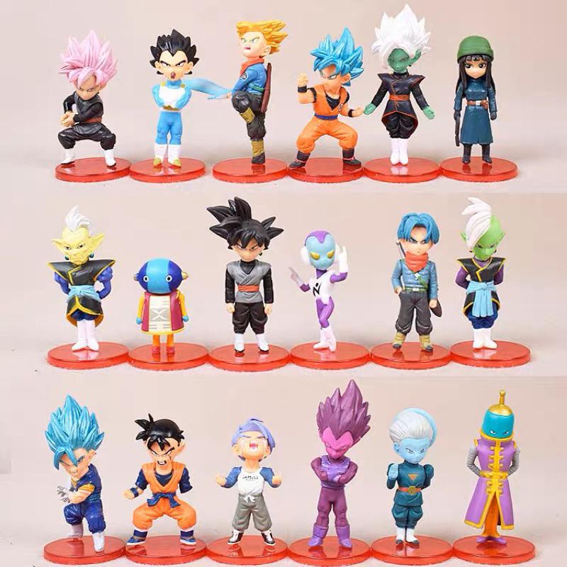 Mô Hình Phiên bản Q của Dragon Ball Super mô hình tay Super Saiyan Tôn Ngộ Không Vegeta Frieza Saru đồ trang trí