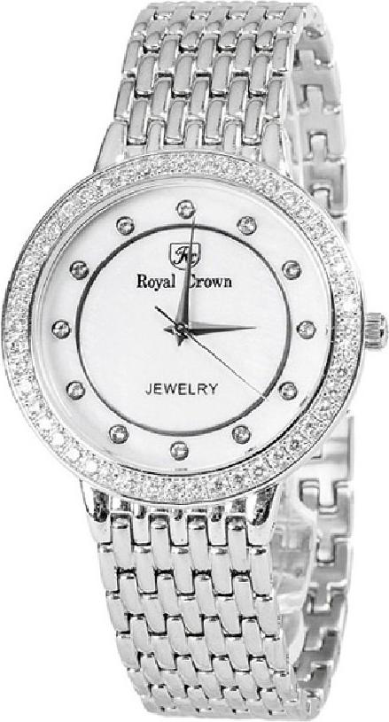 Đồng Hồ Nam Dây Kim Loại Royal Crown 3650M-SS (38mm) - Bạc