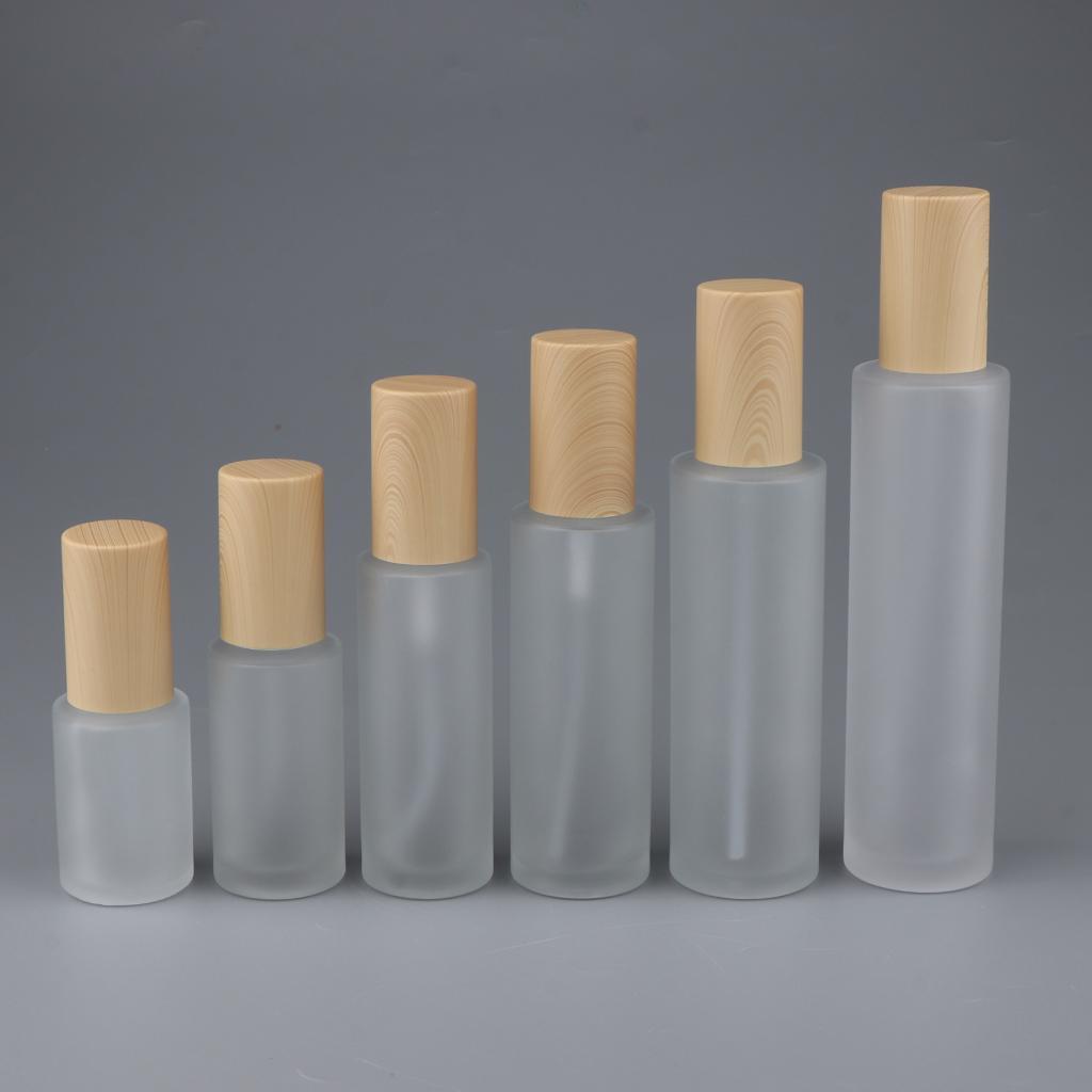 Travel Empty Glass Lotion Dispenser Bottle Pump Refillable Container 30ml