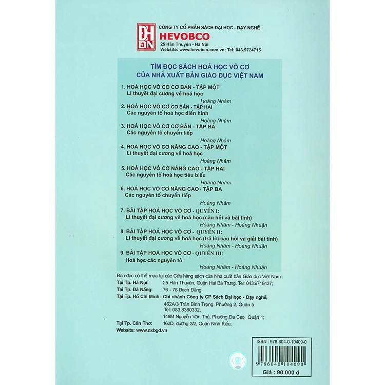 Hoá học vô cơ cơ bản, tập 3