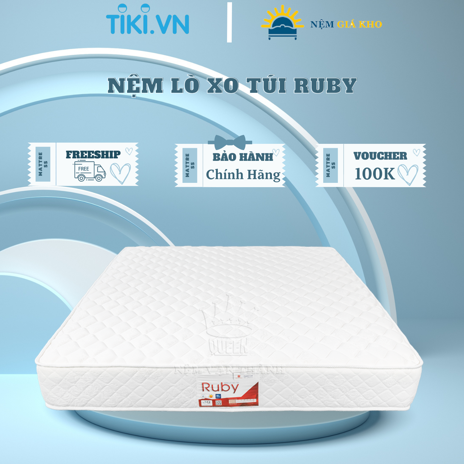 Nệm lò xo túi Ruby Vạn Thành