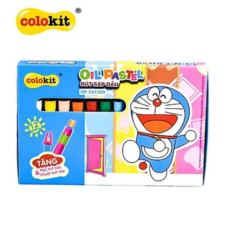 Sáp dầu 12 màu Colokit Doraemon OP-C07/DO