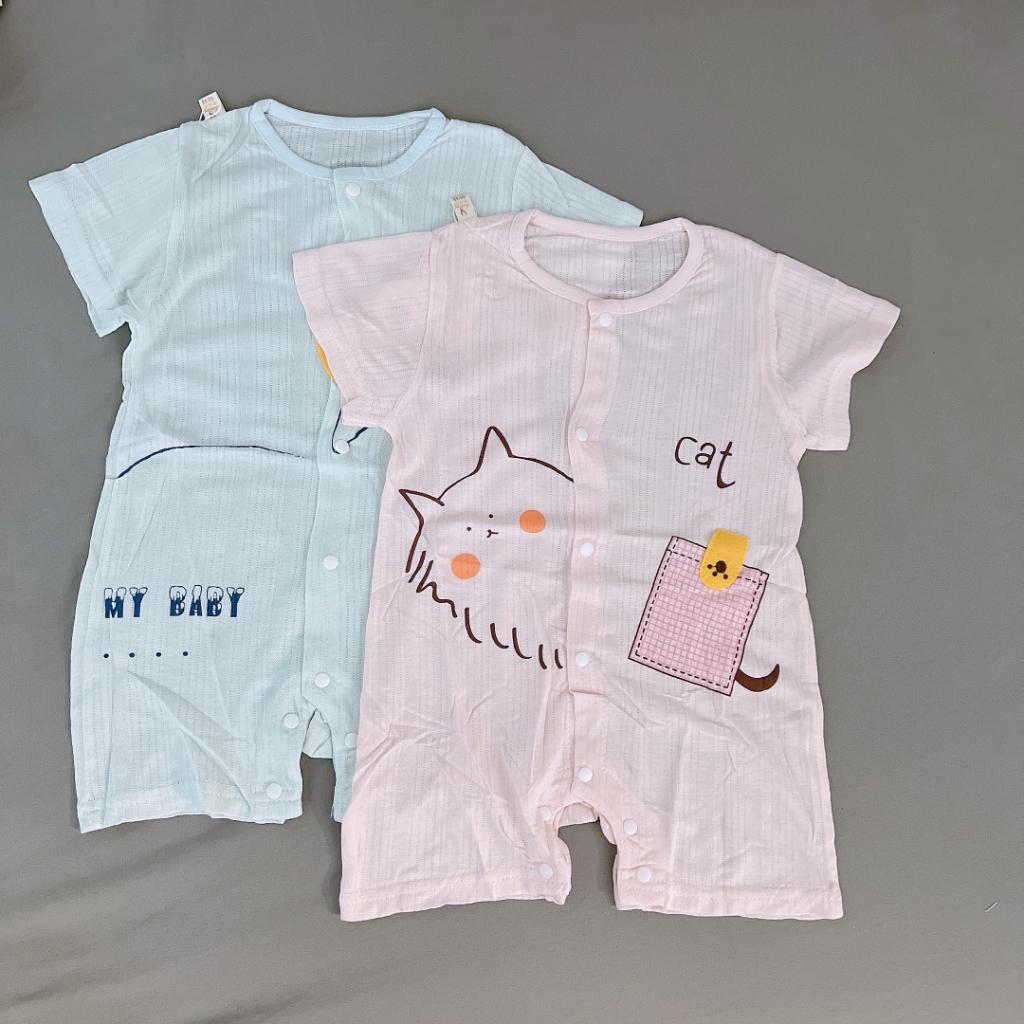 Body đùi xuất hàn cúc giữa phốii tay cho bé sơ sinh,bodysuit cộc tay hàng quảng châu cho bé trai bé gái (0- 12kg) BO1