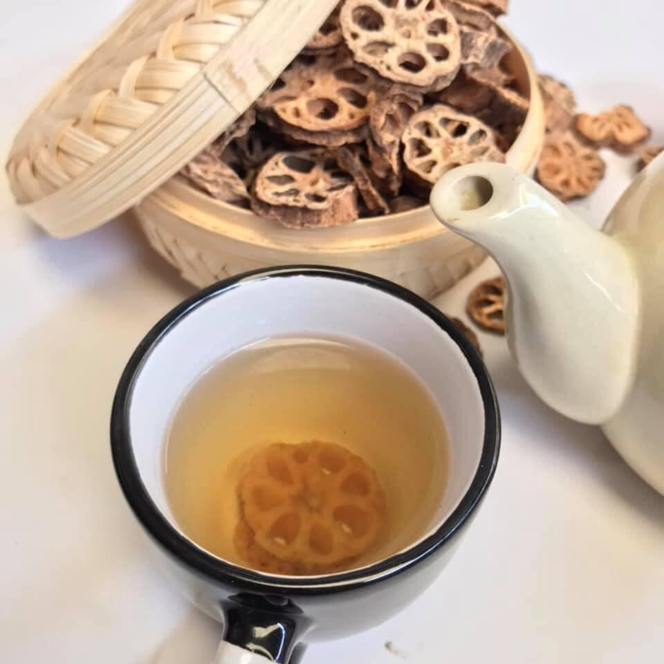 SẢN PHẨM OCOP, Trà Củ Sen Khô - Rang Bằng Củi - Sản Phẩm Thực Dưỡng