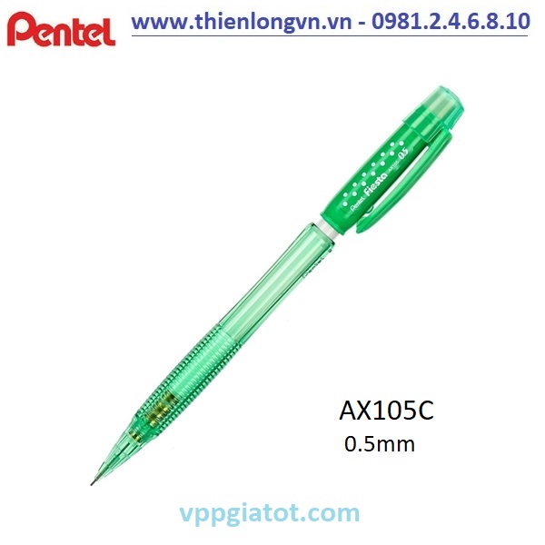 Bút chì kim 0.5mm Pentel Fiesta AX105C màu xanh lá