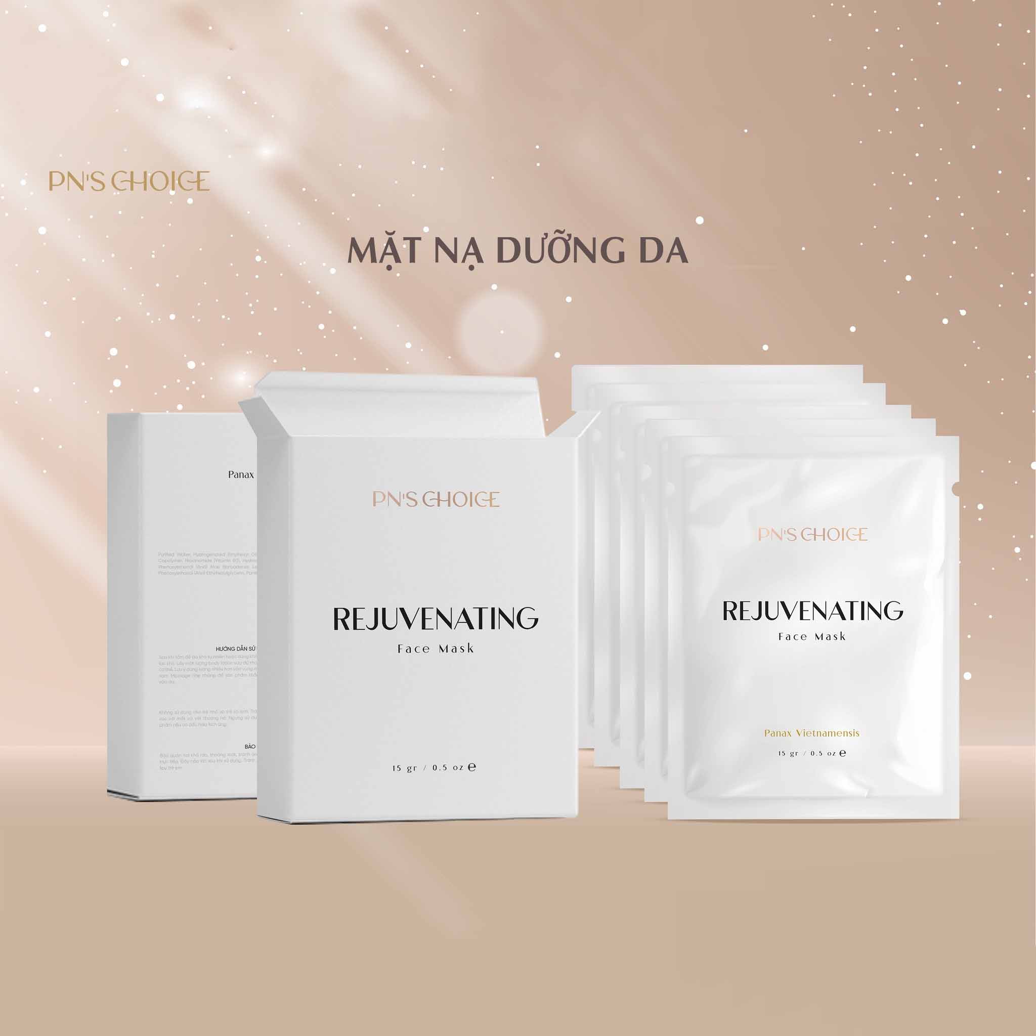 Mỹ phẩm Sâm Ngọc Linh - Mặt nạ dưỡng da Rejuvenating Face Mask - 5 miếng