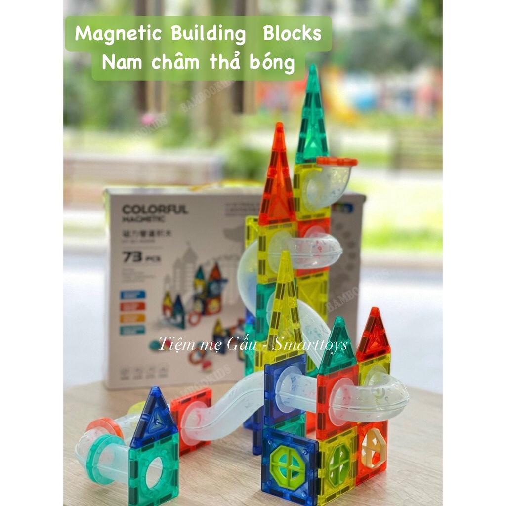 ĐỒ CHƠI CAO CẤP XẾP HÌNH NAM CHÂM THẢ BÓNG COLORFUL MAGNETIC BUILDING BLOCKS 97 PCS CHO BÉ THỎA SỨC SÁNG TẠO