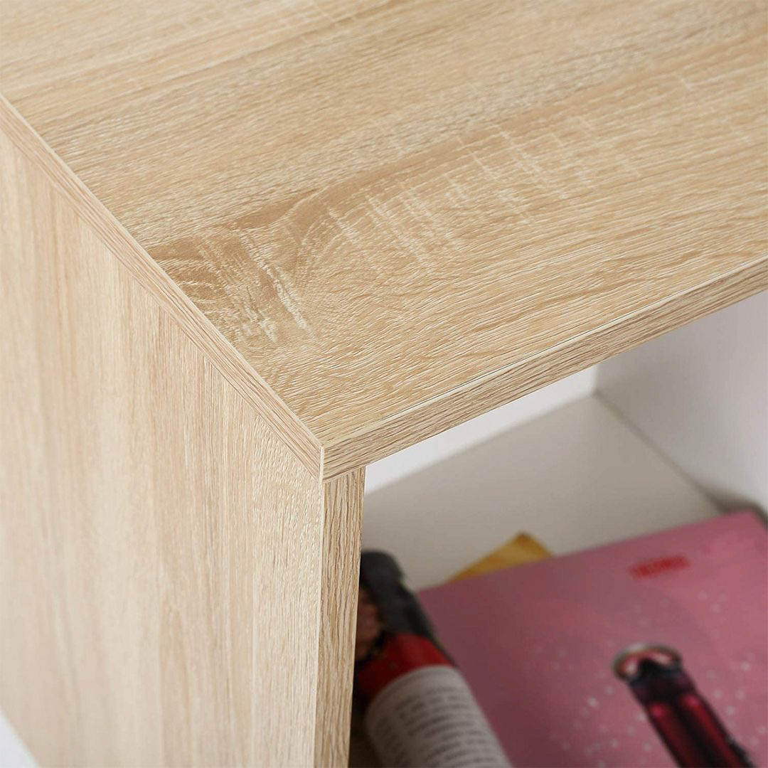 Bàn làm việc, bàn học gỗ hiện đại SMLIFE Dledum  | Gỗ MDF dày 17mm chống ẩm | D137xR55xC92cm