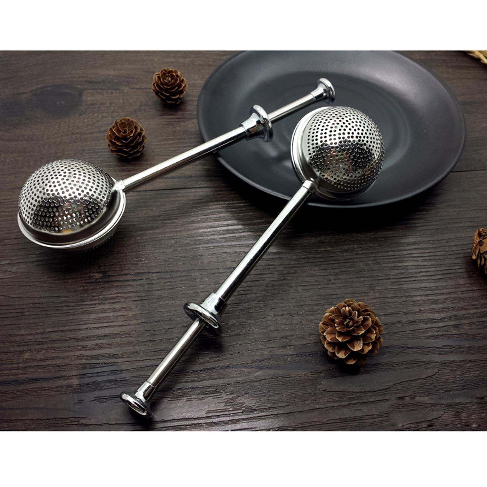 Push Style Tea Infuser Strainer Tea Bag Spice Tea Tool for Seasoning Spice