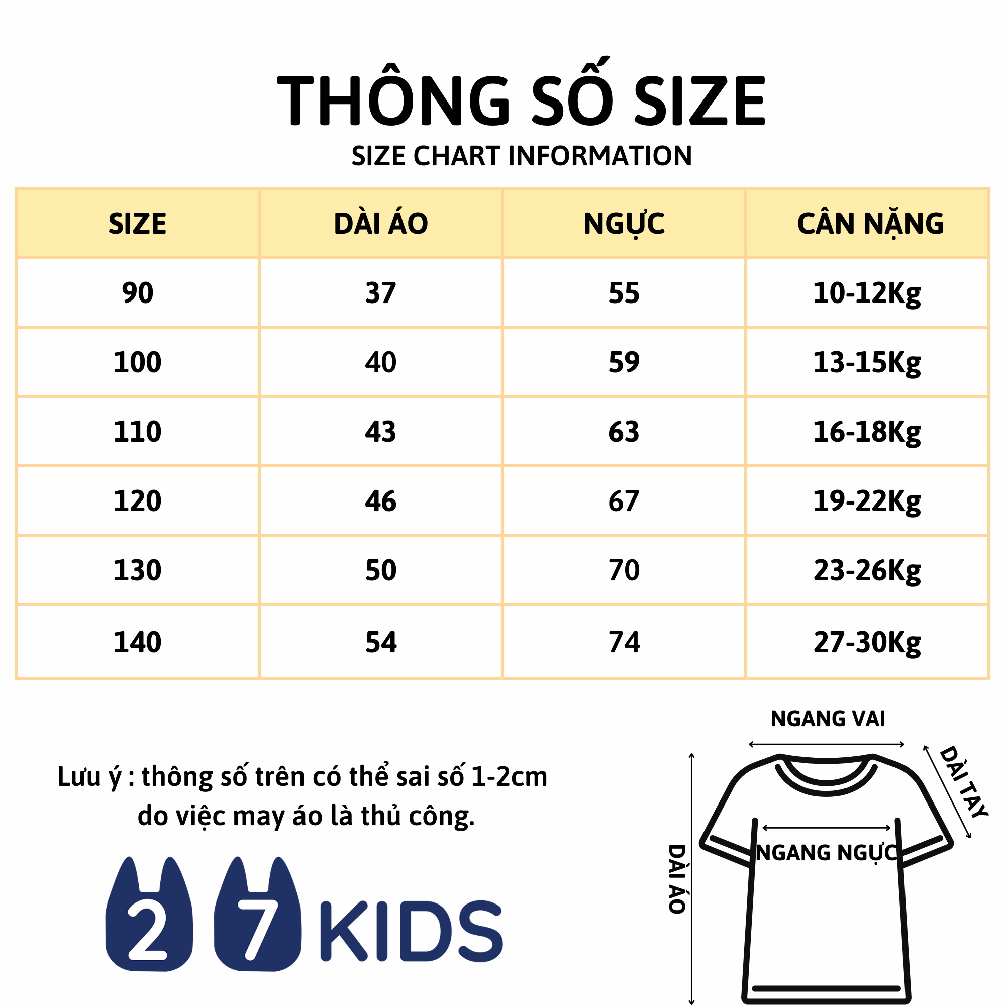 Áo thun bé trai ngắn tay 27Kids áo cộc nam 100% Cotton cho trẻ từ 2-10 tuổi BSTS9
