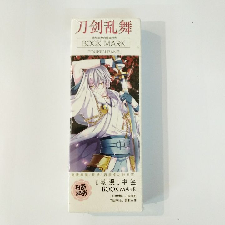 Bookmark Anime Touken Ranbu Online hộp 36 tấm