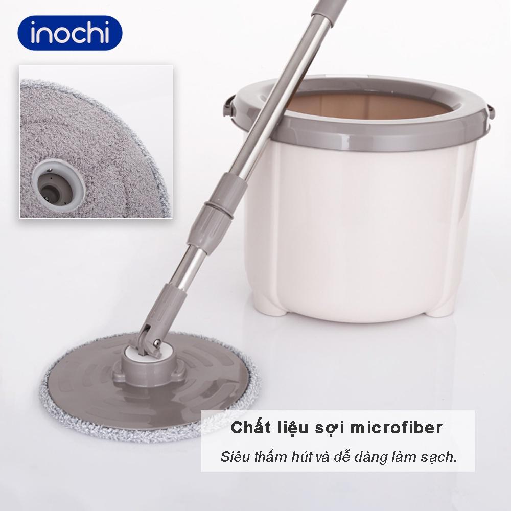 Bộ cây lau nhà tròn thông minh xoay 360 SM-31 của Inochi Nhật Bản chính hãng cao cấp