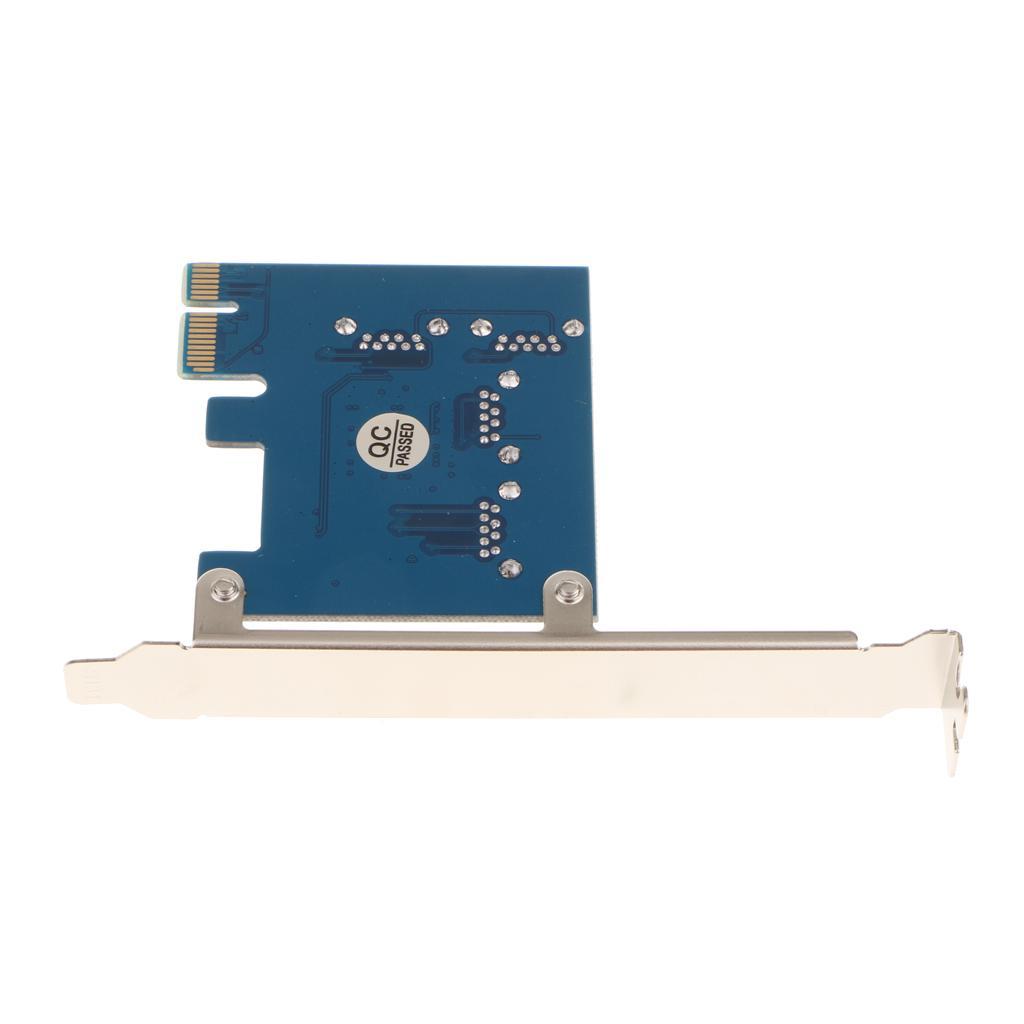 2X PCI Card USB PCI E 4 Ports HUB Adapter Card Internal Network Controller