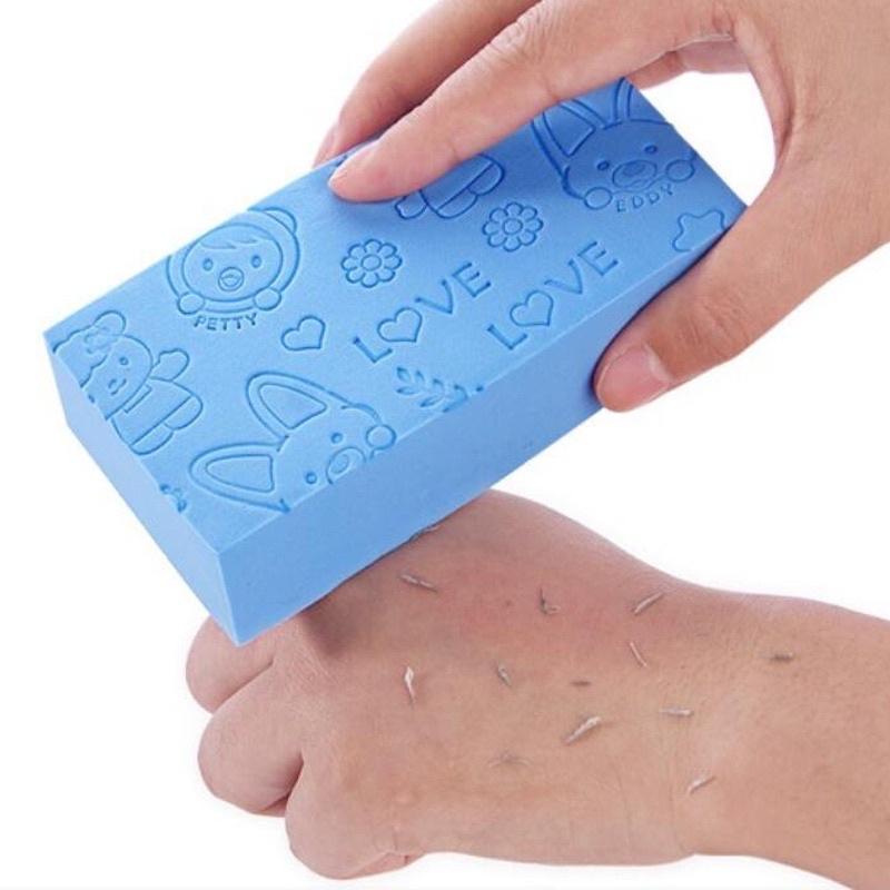 Mút tắm tạo bọt kỳ ghét, tẩy da chết, tẩy bùn đất cho bé và người lớn - Bông tắm mút chà tay, cọ lưng, cọ chân siêu sạch