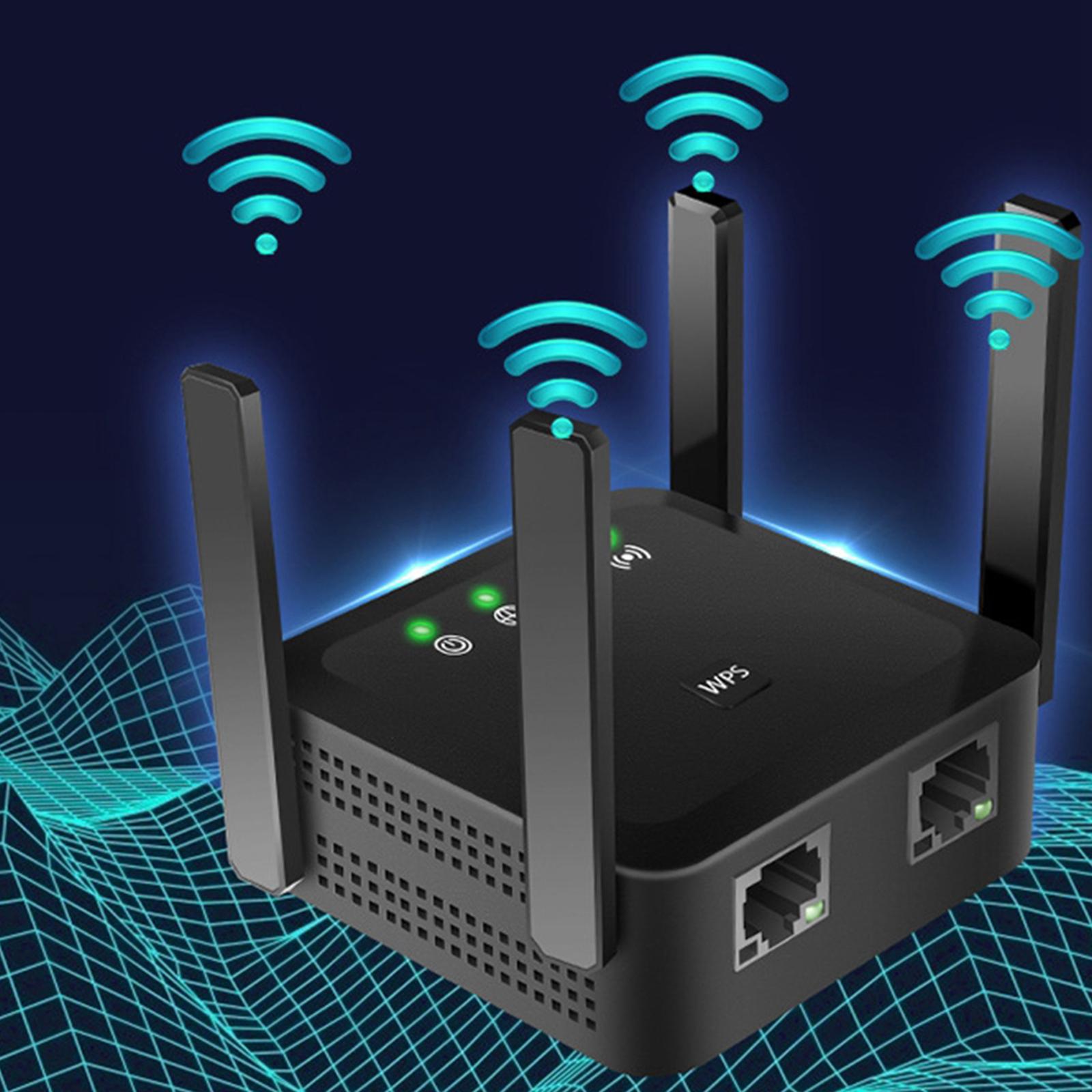 1200Mbps Dual-Band Wireless Wifi Router Repeater Extender Signal Amplifer Booster US, AC 100-240V, 50 / 60Hz