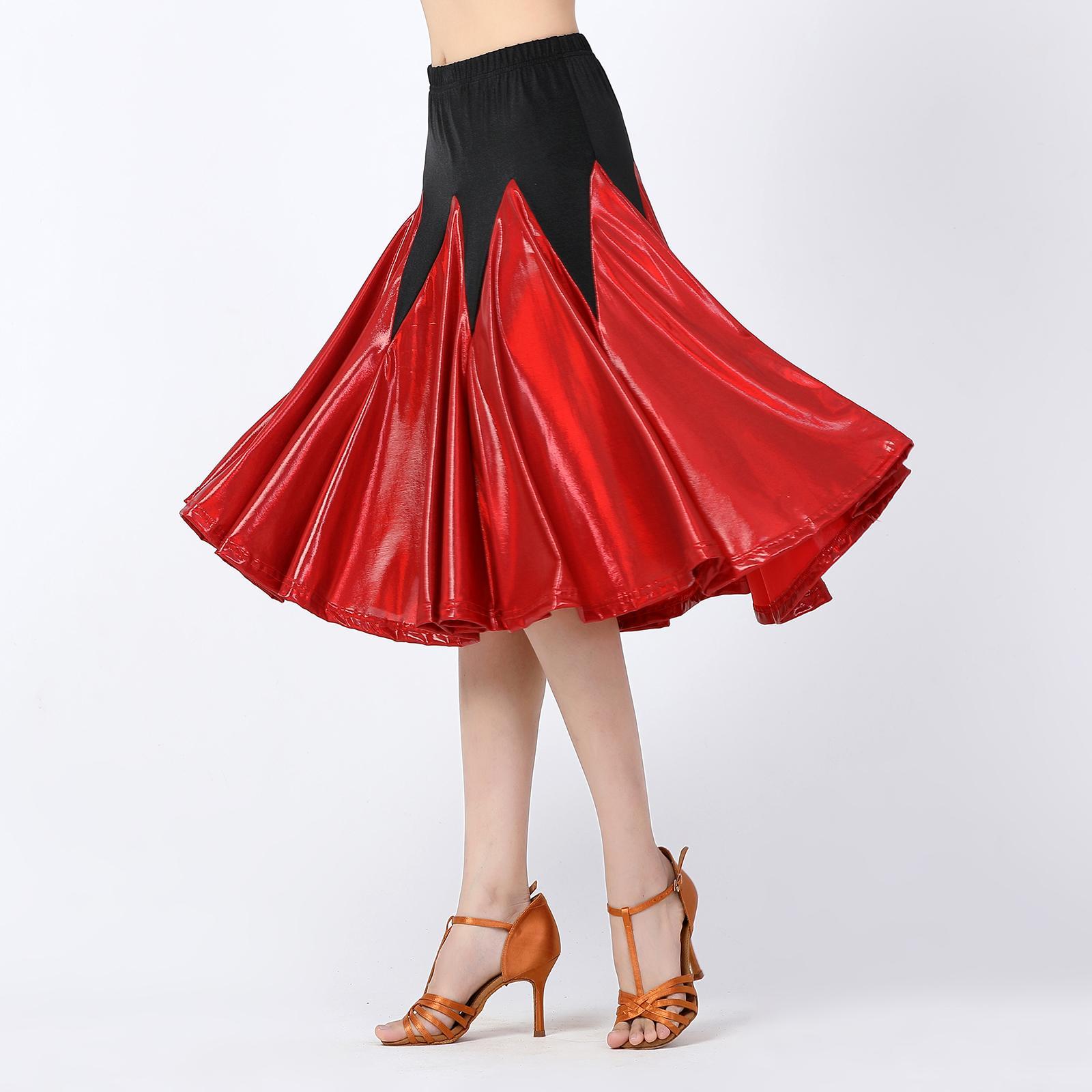 Ballroom Dance Skirts Party Cha Cha Dress Square Dancing Costume Big Swing Skirts