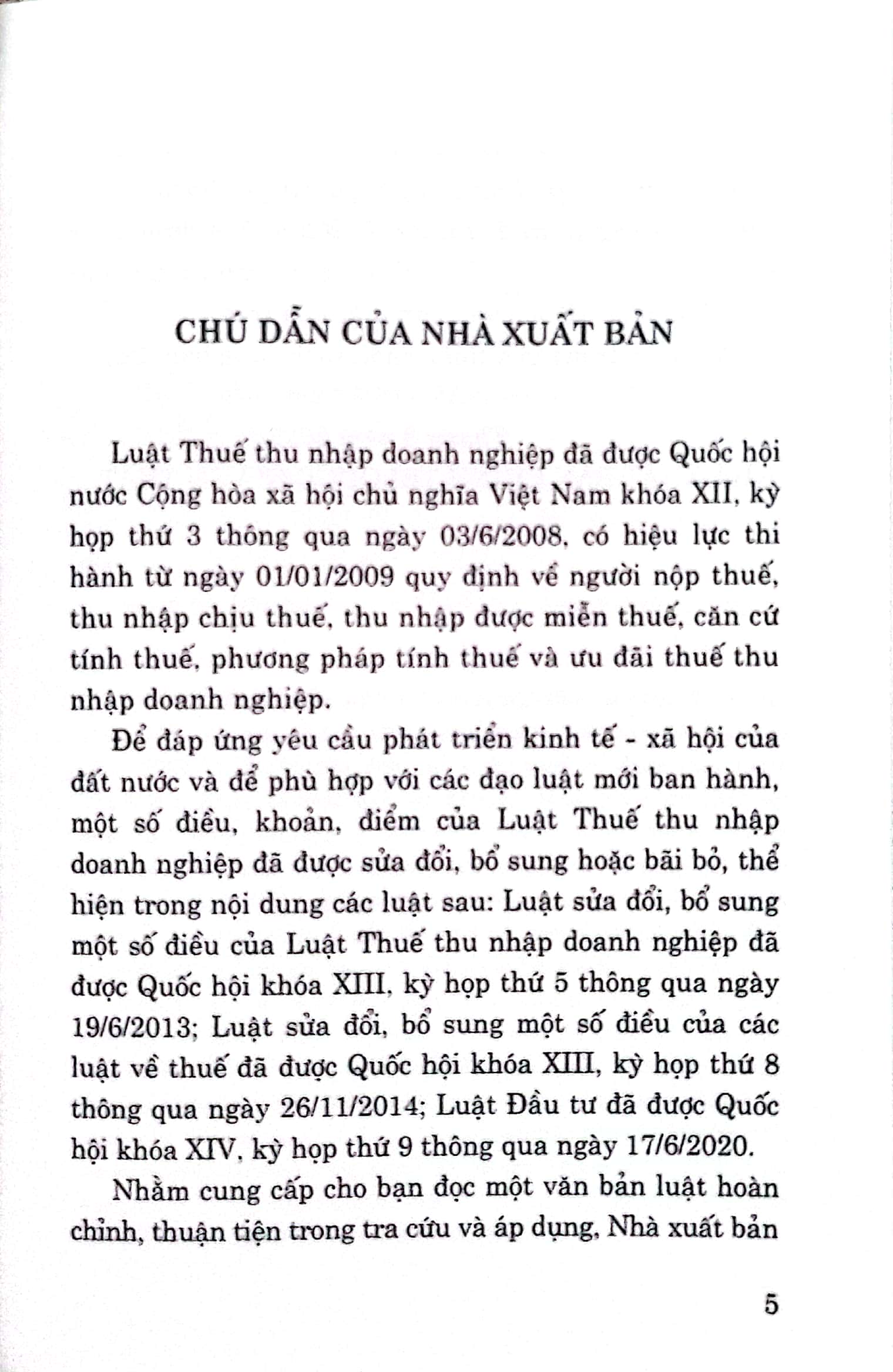 Luật Thuế thu nhập doanh nghiệp (Hiện hành) (Sửa đổi, bổ sung năm 2013, 2014, 2020)