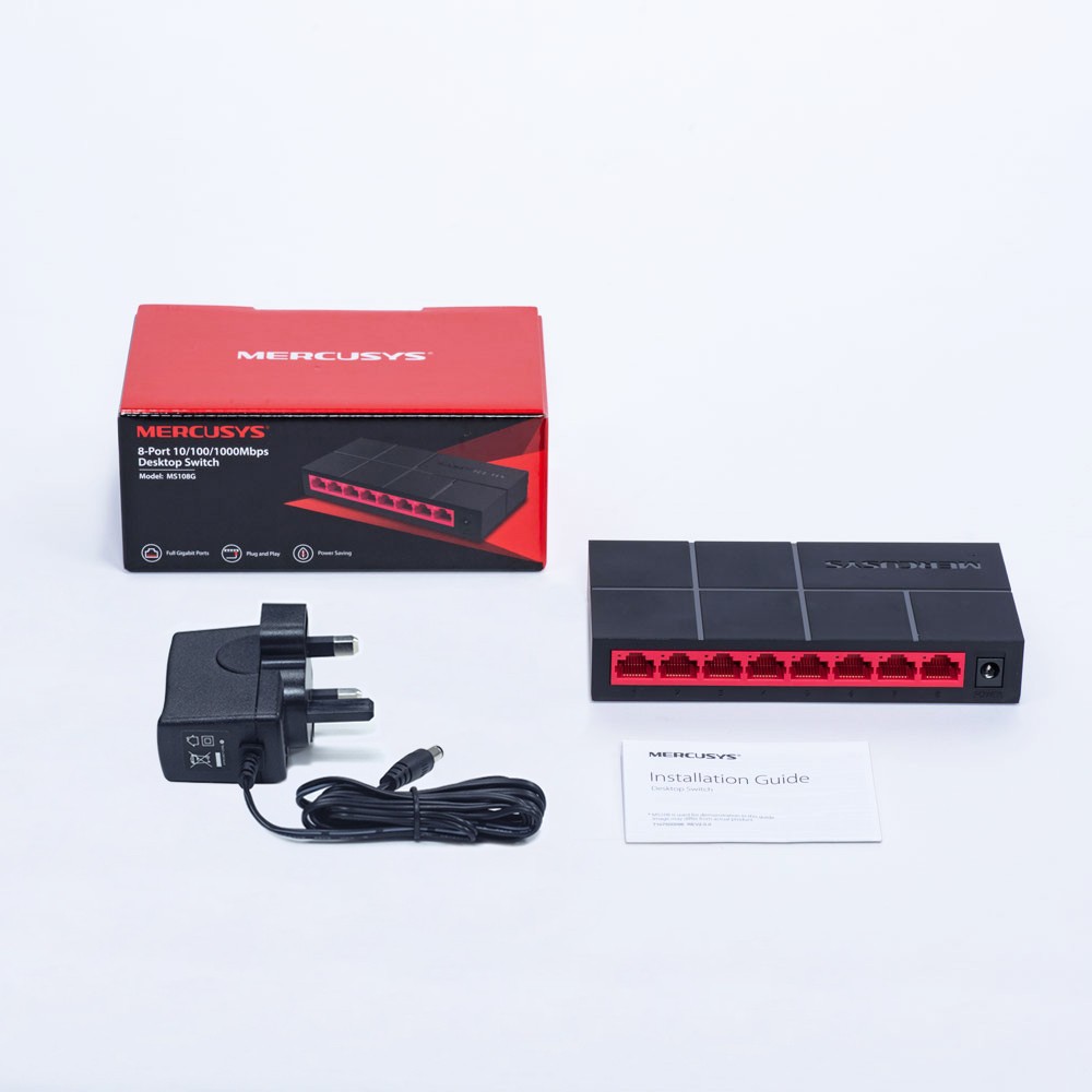 Switch Mercusys MS108G- Hàng chính hãng