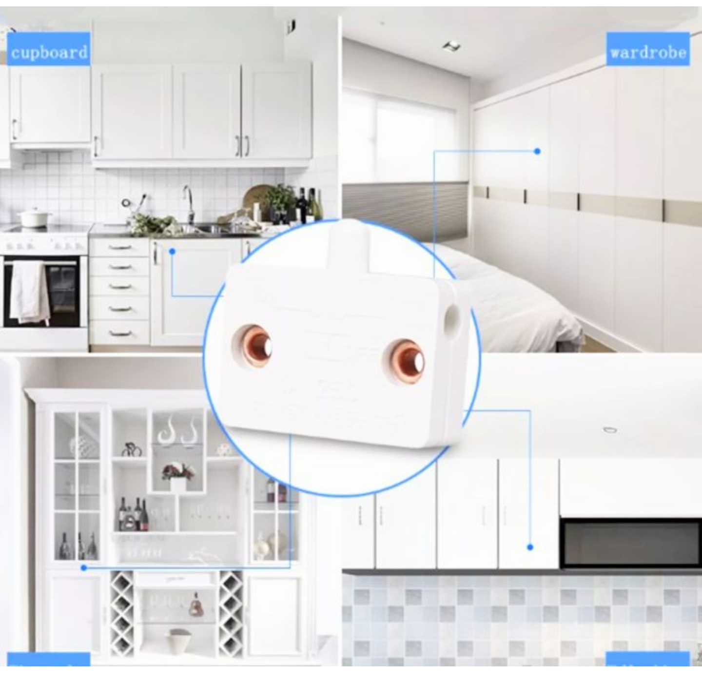 BỘ CÔNG TẮC TỰ ĐỘNG BẬT TẮT ĐÈN CHO TỦ QUẦN ÁO THÔNG MINH LOẠI TỐT