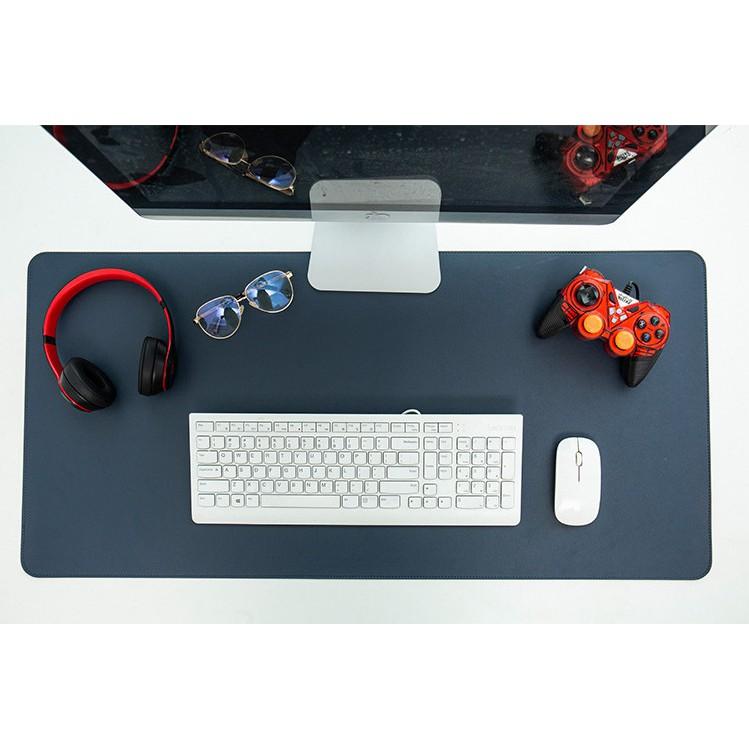 Miếng Lót Bàn Làm Việc DeskPad Da Size Lớn 120x60, 120x50, 100x50...Kiêm Thảm Bàn Di Chuột Cỡ Lớn