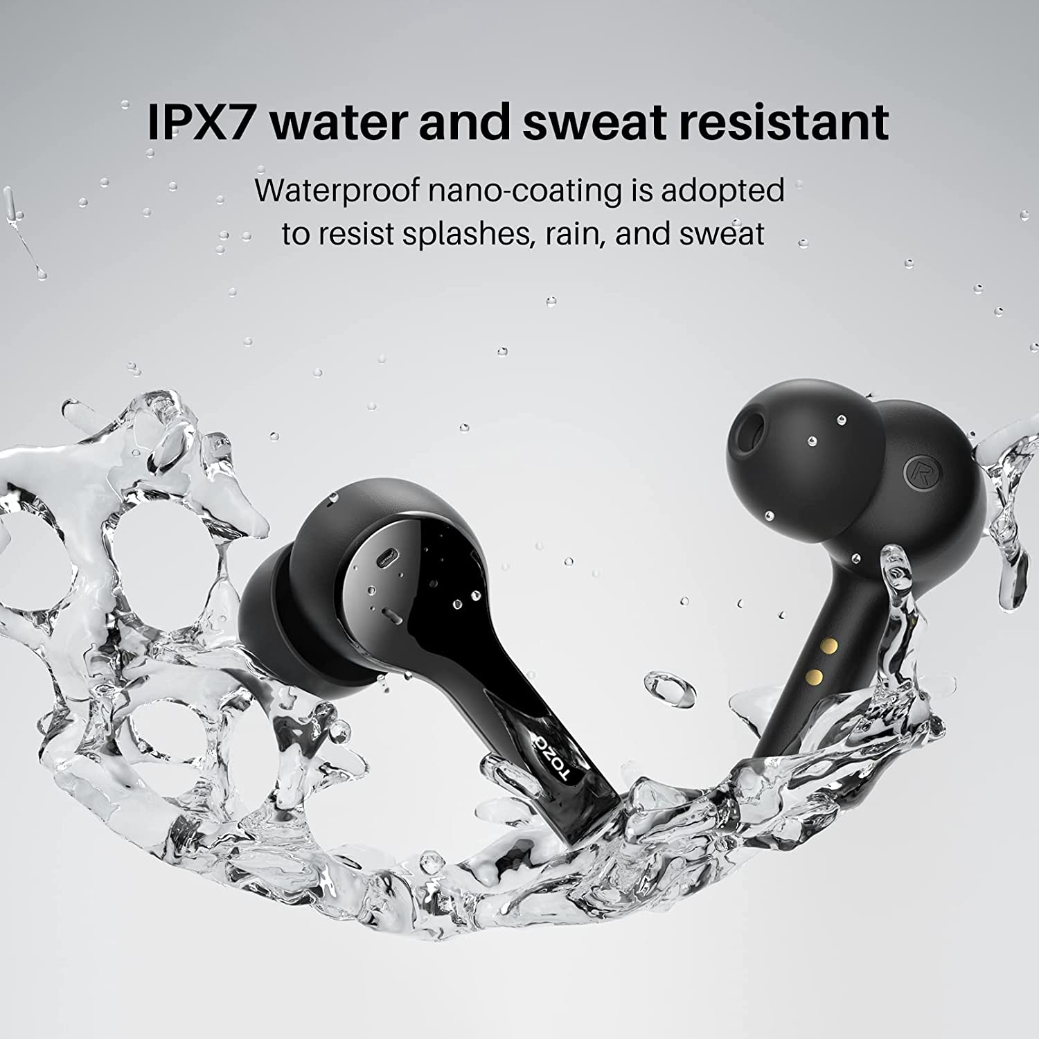 TOZO T9 S, Tai nghe bluetooh, Tai nghe nhét tai không dây, Tai nghe True Wireless, Bluetooth 5.3, chống nước IPX7, tai nghe TWS - Hàng chính hãng