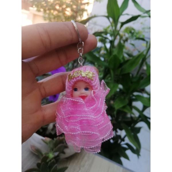 MÓC KHÓA BÚP BÊ ĐỘI NÓN LEN CHỮ LOVE