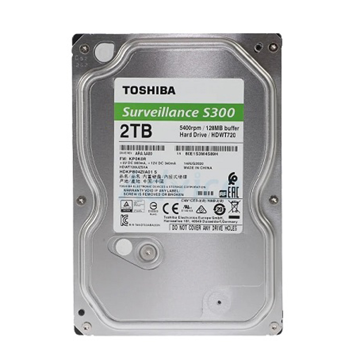 Ổ cứng Toshiba S300 Surveillance HDD 2TB hàng chính hãng