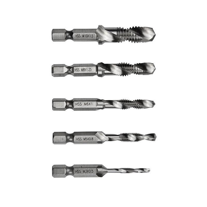 Bộ 6 Mũi Khoan Taro HSS 4341 Tạo Ren Cao Cấp, giúp tiết kiệm thời gian thi công, tiết kiệm chi phí siêu tiện lợi. M3, M4, M5, M6, M8, M10