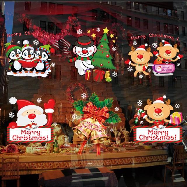 Decal dán tường decor mẫu noel trang trí tết, noel giáng sinh năm mới