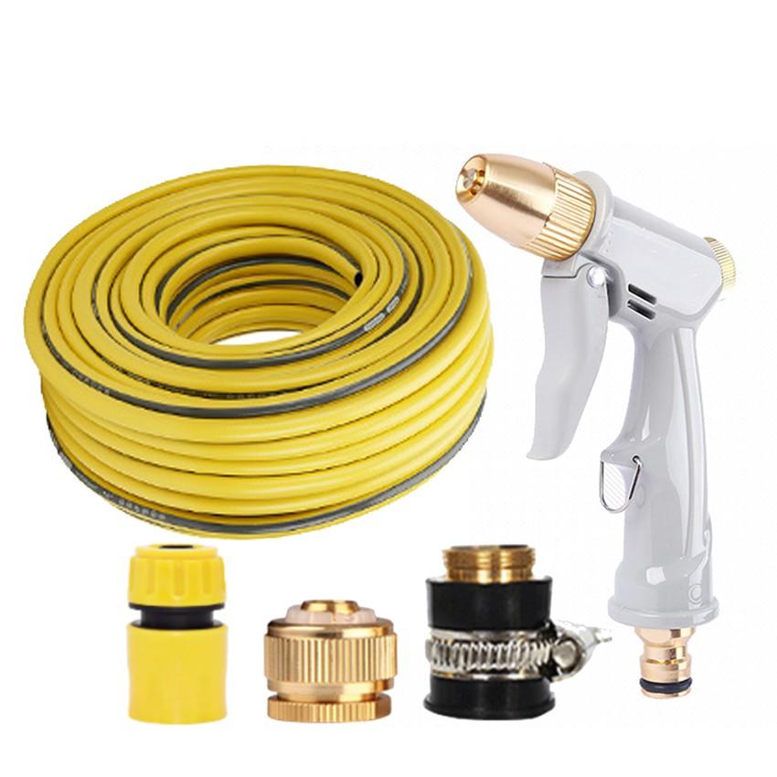 Bộ dây vòi xịt nước tưới cây rửa xe,tăng áp 3 lần, loại 7-10m  206846