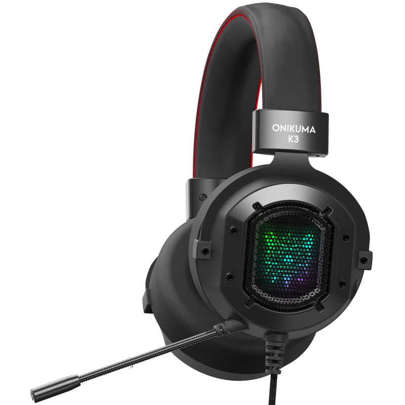 Tai Nghe Chơi Game ONIKUMA K3 Có Mic Và Tai Nghe Chơi Game Khử Tiếng Ồn Với Đèn Led, Cho Điện Thoại Di Động Máy Tính Xách Tay PS4 PS5 PC XBOX