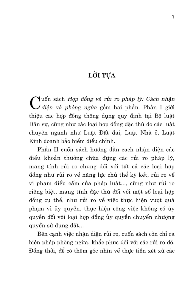 Sách - Hợp Đồng Và Rủi Ro Pháp Lý: Cách Nhận Diện Và Phòng Ngừa