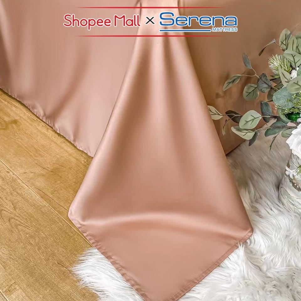 Ga Giường 5 Món Lụa Dream City SERENA Chính Hãng Set Chăn Ra Grap Drap Kèm Gối Đệm Nệm Trần Bông Trải Phủ Giường Cao Cấp