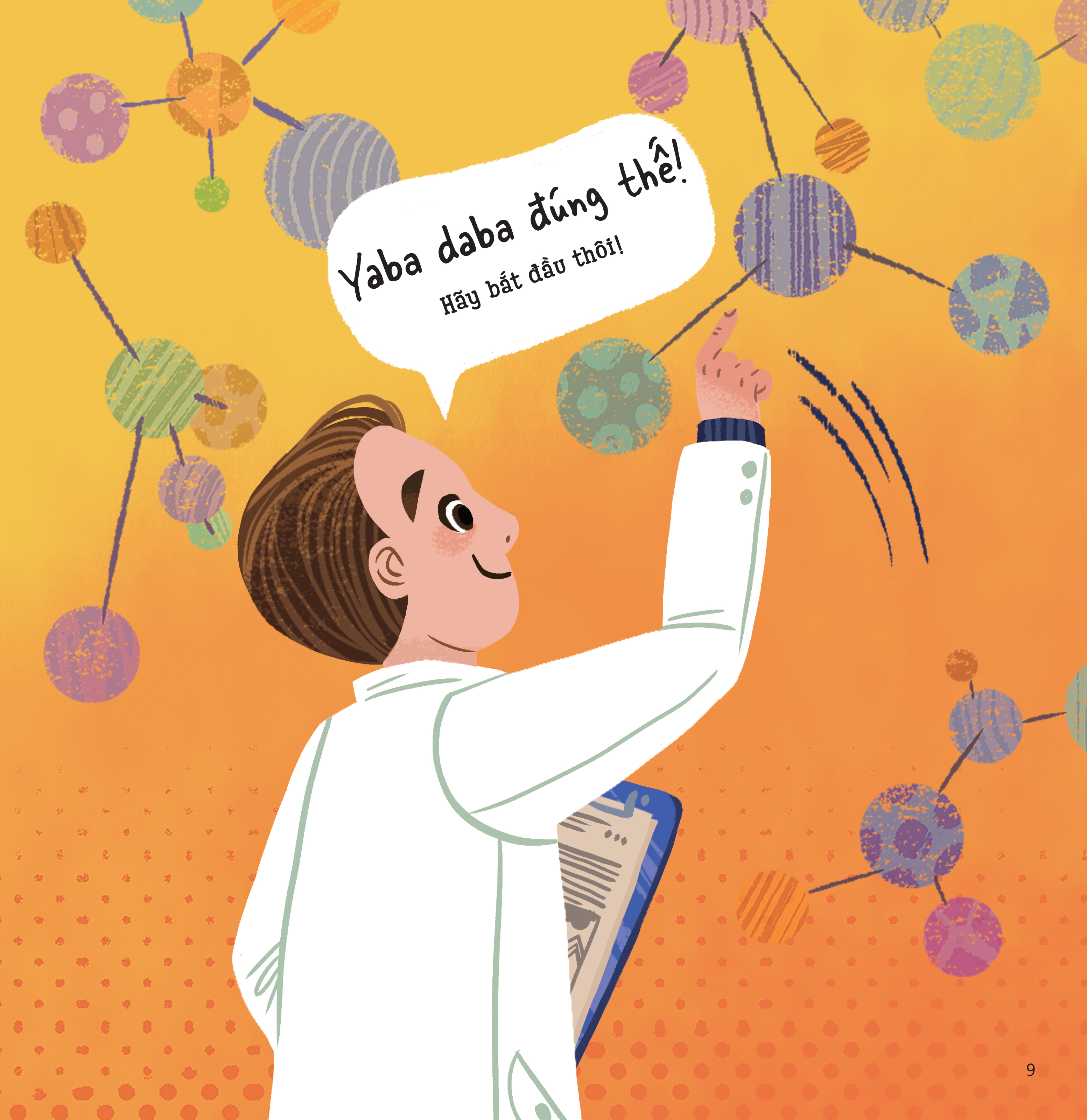 Sách tranh song ngữ Một sai lầm siêu dính - ehomebooks