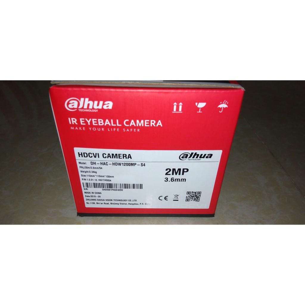 Camera Dahua 2 Mp DH-HAC-HDW1200MP-S4 1080P - Dome Bán Cầu Trong Nhà - Hàng chính hãng