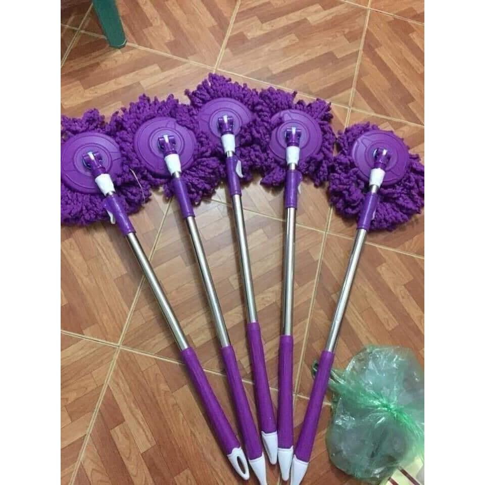 Cây Lau Nhà Xoay 360 độ Mâm Nhựa Tiện Dụng