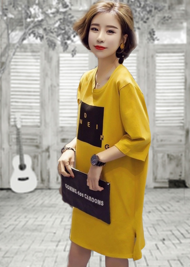 Đầm suông form rộng co giãn 4 chiều, phong cách 111