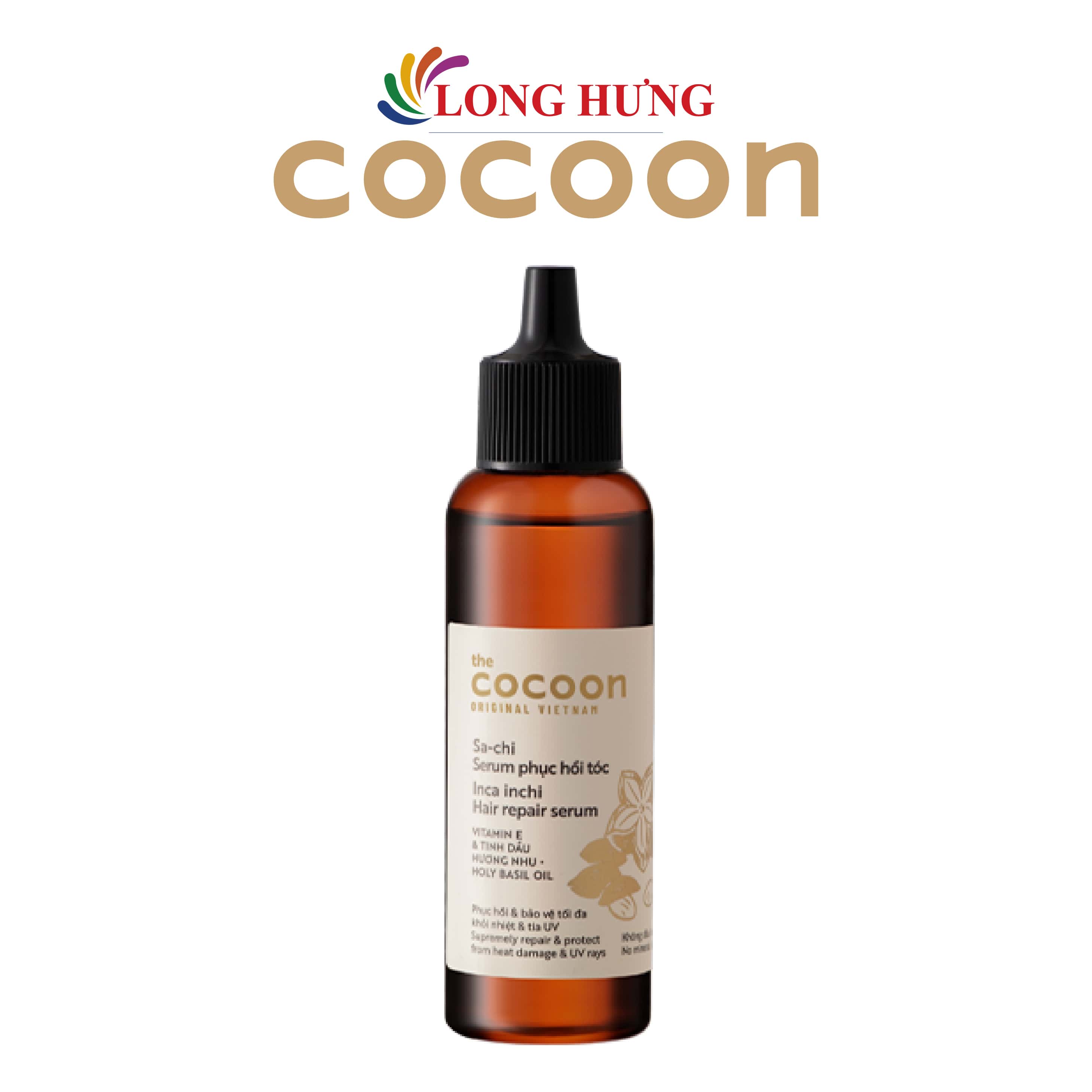 Serum Sa-chi phục hồi tóc Cocoon bảo vệ tối đa khỏi nhiệt và tia UV (70ml) - Hàng chính hãng