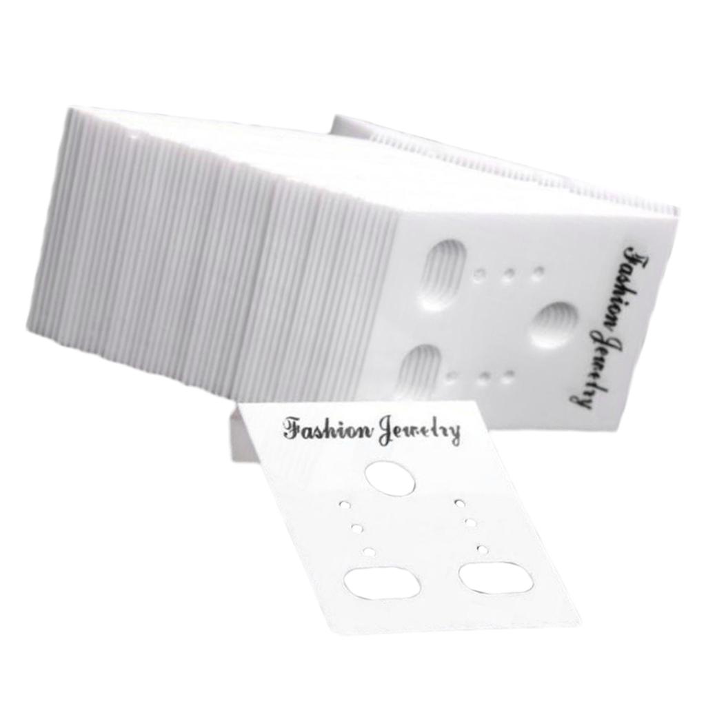 1000pcs Earring Display Cards Wholesale Bulk Jewelry Packaging White 1