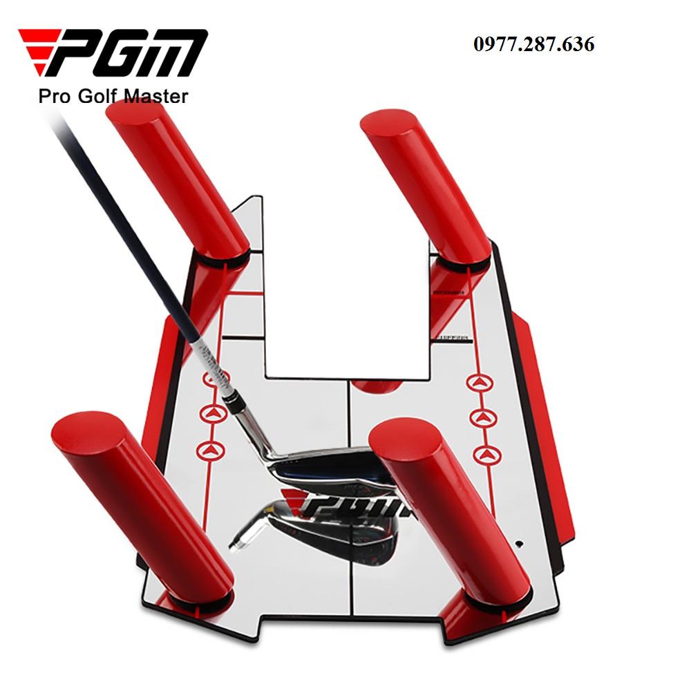 Gương tập Putt Swing golf dụng cụ tập golf tai nhà ngoài trời tiện lợi GM002