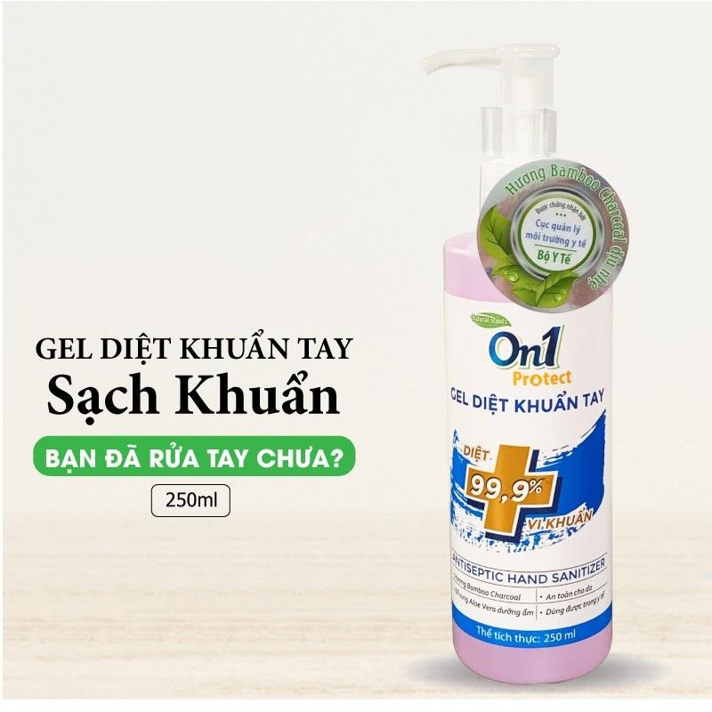 COMBO 2 Chai Gel rửa tay diệt khuẩn On1 Protect 250mlx2