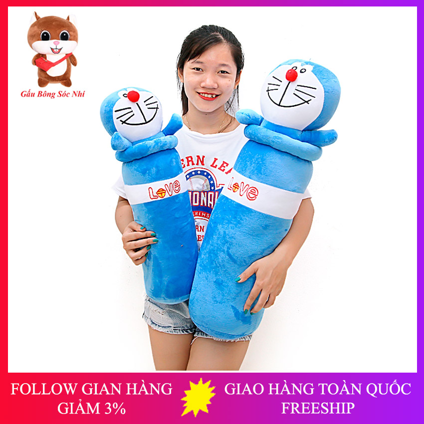 Gối ôm cho bé hình Doraemon xinh xắn