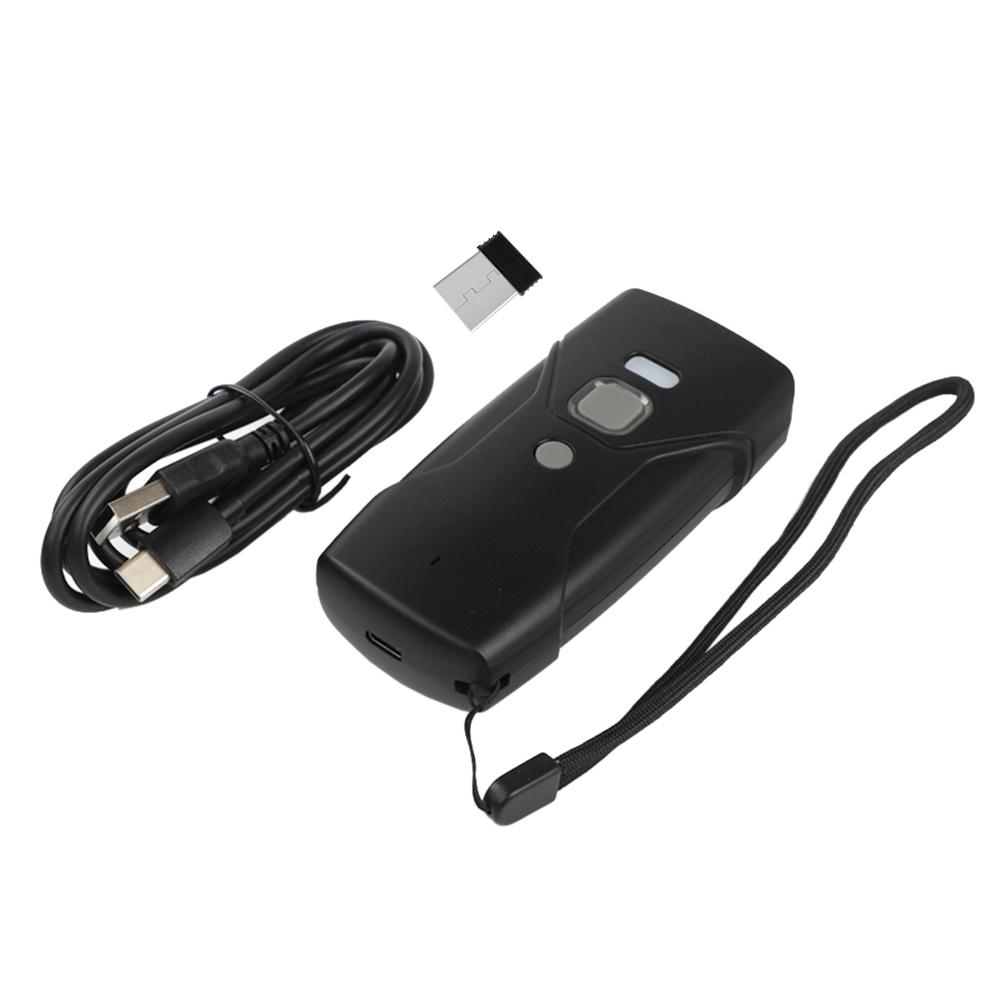 HC-202D Barcode Scanner Wired+2.4G+BT Three-mode Connection Support One-dimensional Barcode/QR Code Fast Scanning