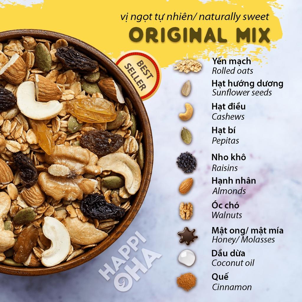 Ngũ Cốc Ăn Sáng/Ăn Kiêng Không Đường Tinh Luyện 40g - Granola Original Mix
