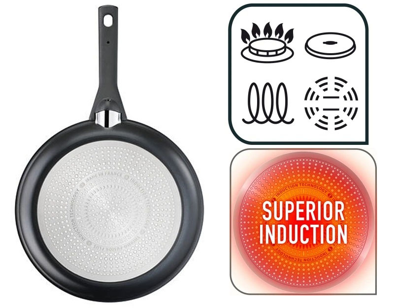 Chảo Chống Dính Không Kén Bếp TEFAL Excellence G26906 Đường Kính 28 Cm, Nhập Khẩu Đức, Phủ Titanium Excellence Bền Gấp 6 Lần Chảo Thường - Hàng Nhập Khẩu