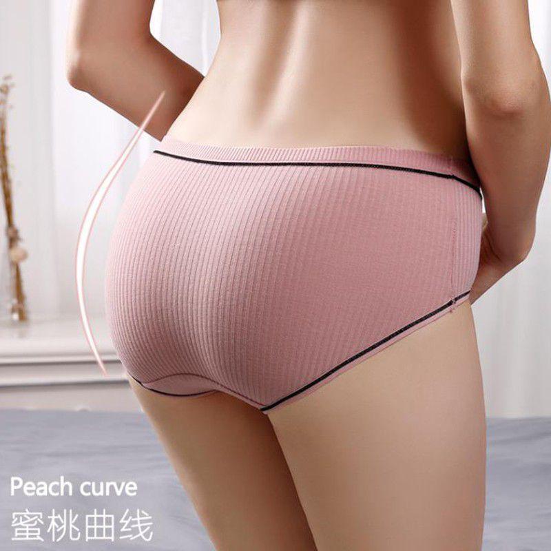 HÀNG ĐẸP - Quần lót nữ cotton gân tăm phối nơ cực xinh