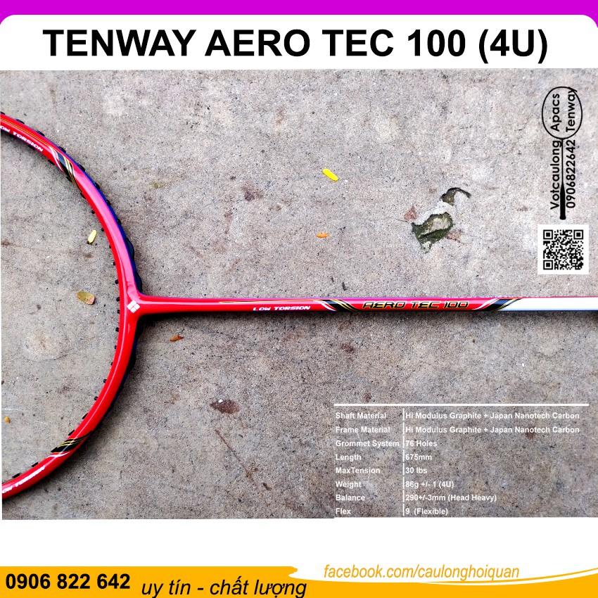 Vợt cầu lông Tenway Aero Tec 100 | Vợt nặng đầu chuyên thông, thân dẻo phù hợp đánh phong trào