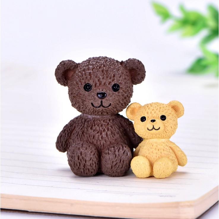Mô hình gấu Teddy dễ thương cho các bạn làm móc khóa, DIY